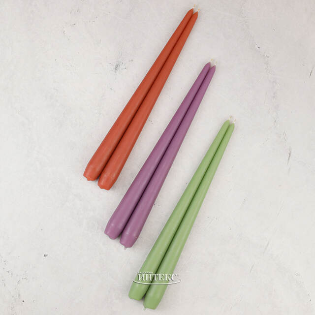 Высокая свеча 40 см Андреа аметистовая Candleslight (Кэндлслайт)