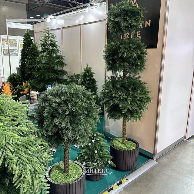 Искусственная Туя-шар на ножке 115 см, ЛИТАЯ 100% ElkaDe