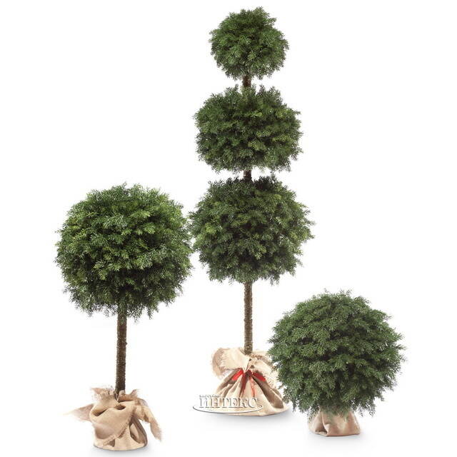 Искусственная Туя-шар на ножке 115 см, ЛИТАЯ 100% ElkaDe