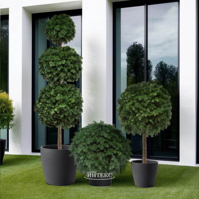 Искусственная Туя-шар на ножке 115 см, ЛИТАЯ 100% ElkaDe