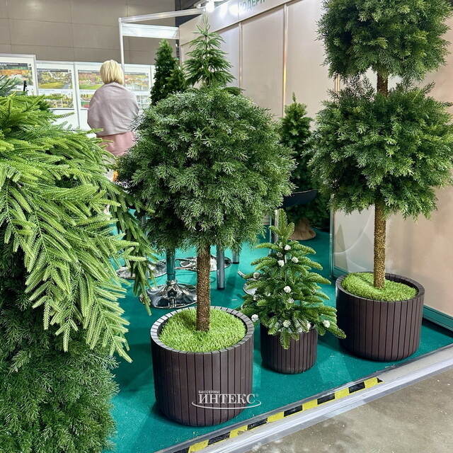 Искусственная Туя-шар на ножке 115 см, ЛИТАЯ 100% ElkaDe