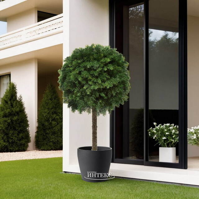 Искусственная Туя-шар на ножке 115 см, ЛИТАЯ 100% ElkaDe