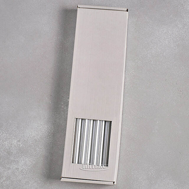 Высокие свечи 30 см Астерия серебряные, 4 шт Candleslight (Кэндлслайт)