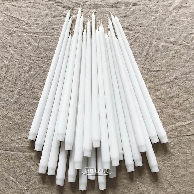 Высокая свеча 42 см Андреа белая Candleslight (Кэндлслайт)