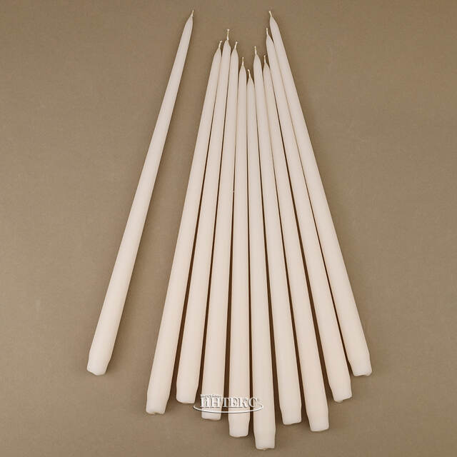 Высокая свеча 40 см Андреа кремовая Candleslight (Кэндлслайт)