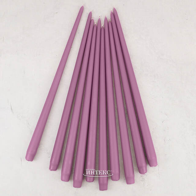 Высокая свеча 40 см Андреа аметистовая Candleslight (Кэндлслайт)