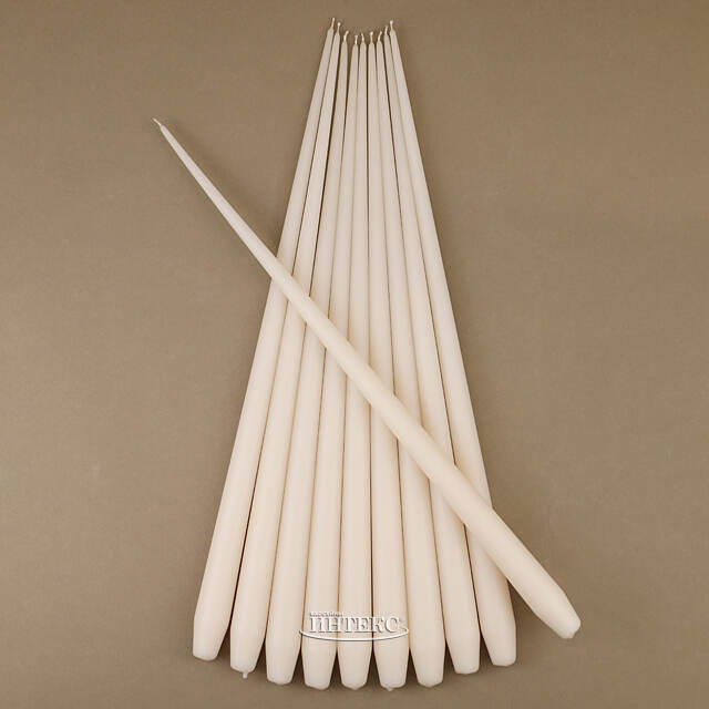 Высокая свеча 50 см Андреа кремовая Candleslight (Кэндлслайт)