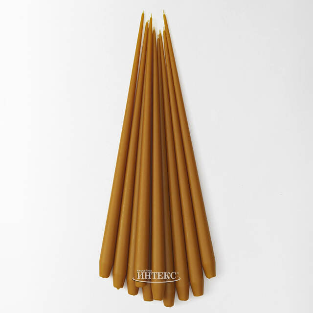 Высокая свеча 50 см Андреа медовая Candleslight (Кэндлслайт)