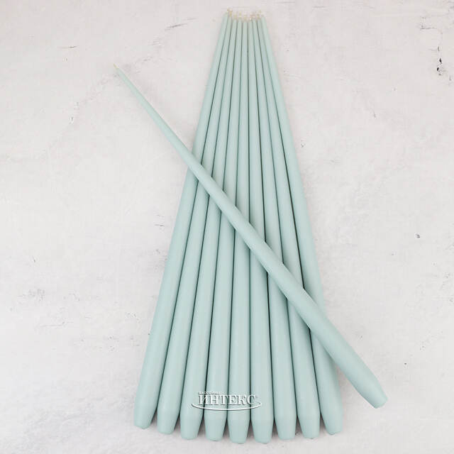 Высокая свеча 50 см Андреа мятная Candleslight (Кэндлслайт)