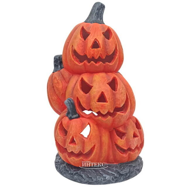 Декоративный подсвечник Pumpkin Darkness 38 см Due Esse Christmas (Ду Эссе Кристмас)