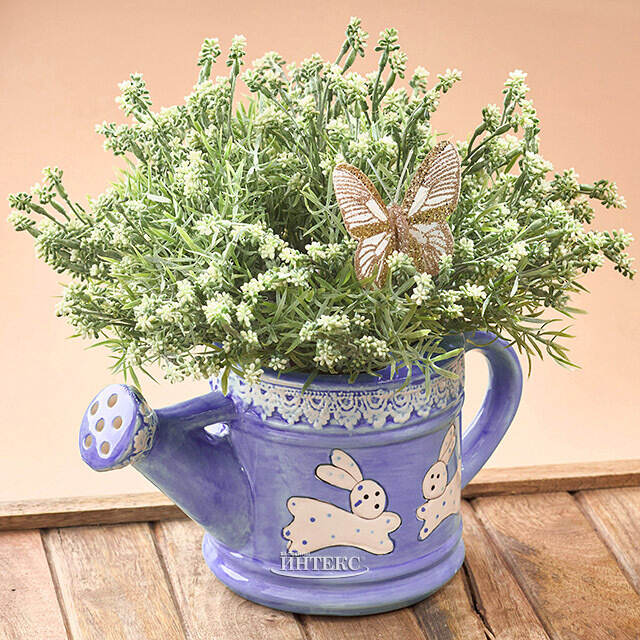 Декоративная лейка Фрателли Конигли 22*12 см фиолетовая Due Esse Christmas (Ду Эссе Кристмас)