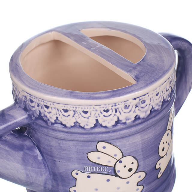 Декоративная лейка Фрателли Конигли 22*12 см фиолетовая Due Esse Christmas (Ду Эссе Кристмас)