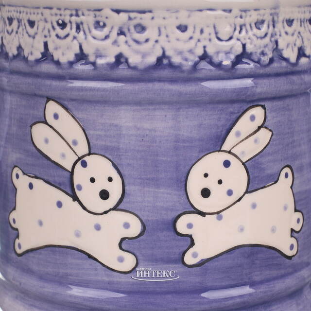 Декоративная лейка Фрателли Конигли 22*12 см фиолетовая Due Esse Christmas (Ду Эссе Кристмас)