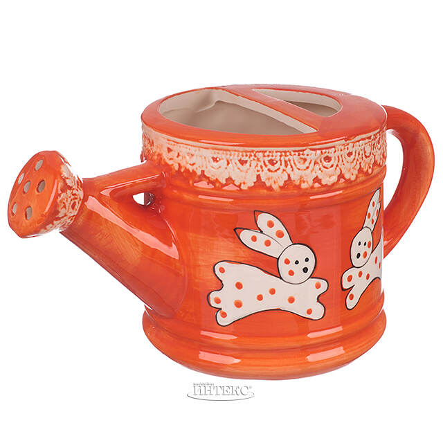 Декоративная лейка Fratelli Conigli 22*12 см оранжевая Due Esse Christmas