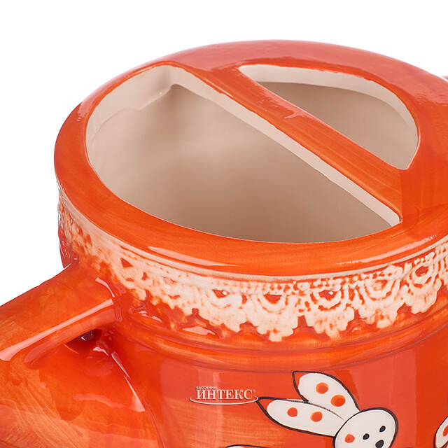 Декоративная лейка Fratelli Conigli 22*12 см оранжевая Due Esse Christmas