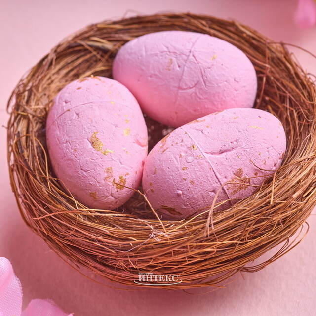 Пасхальное украшение Лиловое Гнездышко 7 см Due Esse Christmas (Ду Эссе Кристмас)