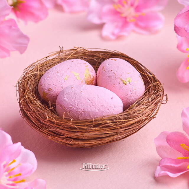 Пасхальное украшение Лиловое Гнездышко 7 см Due Esse Christmas (Ду Эссе Кристмас)