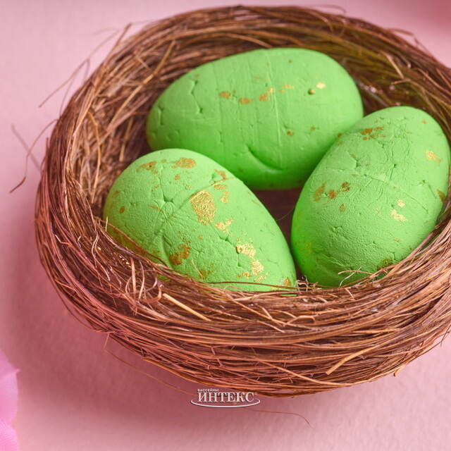 Пасхальное украшение Зелёное Гнездышко 7 см Due Esse Christmas (Ду Эссе Кристмас)