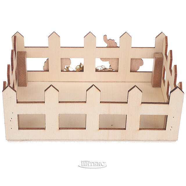 Декоративная корзина Пасхальные Овечки 16*11 см Due Esse Christmas (Ду Эссе Кристмас)