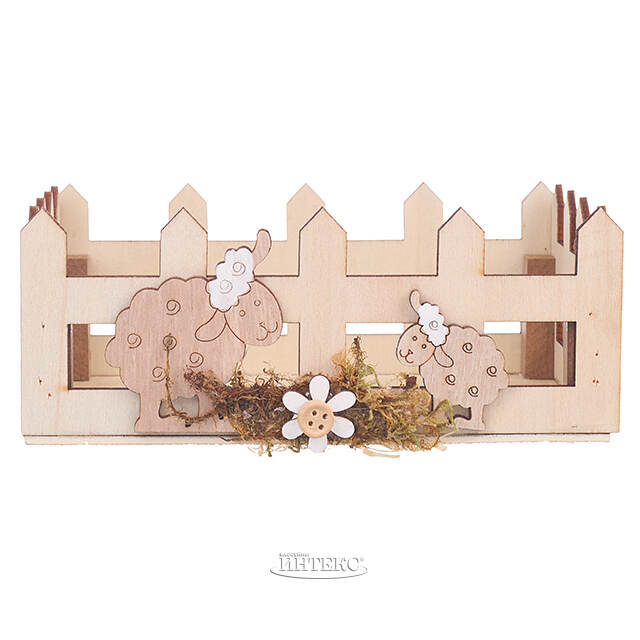 Декоративная корзина Пасхальные Овечки 16*11 см Due Esse Christmas (Ду Эссе Кристмас)