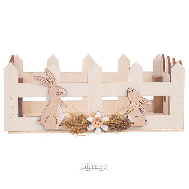 Декоративная корзина Пасхальные Кролики 16*11 см Due Esse Christmas (Ду Эссе Кристмас)