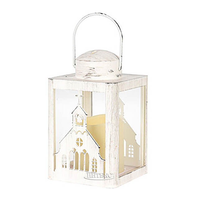 Декоративный фонарик со свечой Светлые Праздники 16 см, на батарейках Koopman