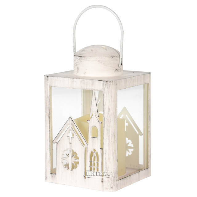 Декоративный фонарик со свечой Светлые Праздники 16 см, на батарейках Koopman