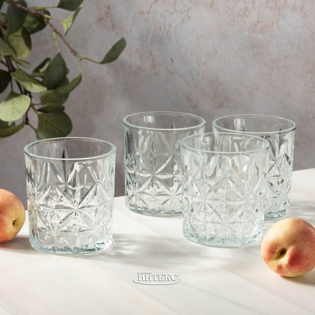 Набор стаканов для виски Беркли 4 шт, 230 мл, стекло Koopman