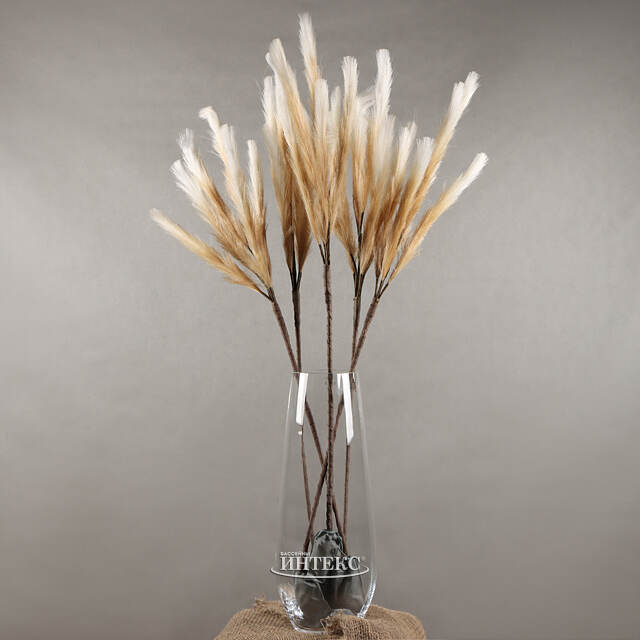 Светящаяся ветка для декора Моника 90 см кремовая, теплые белые LED лампы, таймер, на батарейках Koopman (Купман)