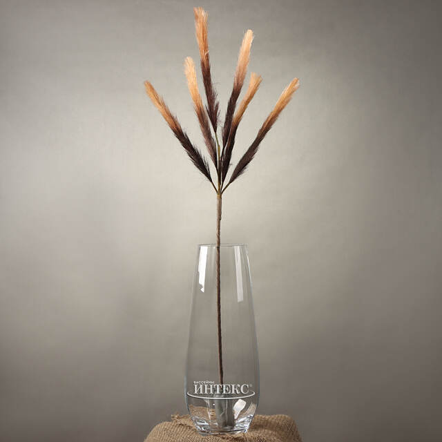 Светящаяся ветка для декора Моника 90 см шоколадная, теплые белые LED лампы, таймер, на батарейках Koopman (Купман)