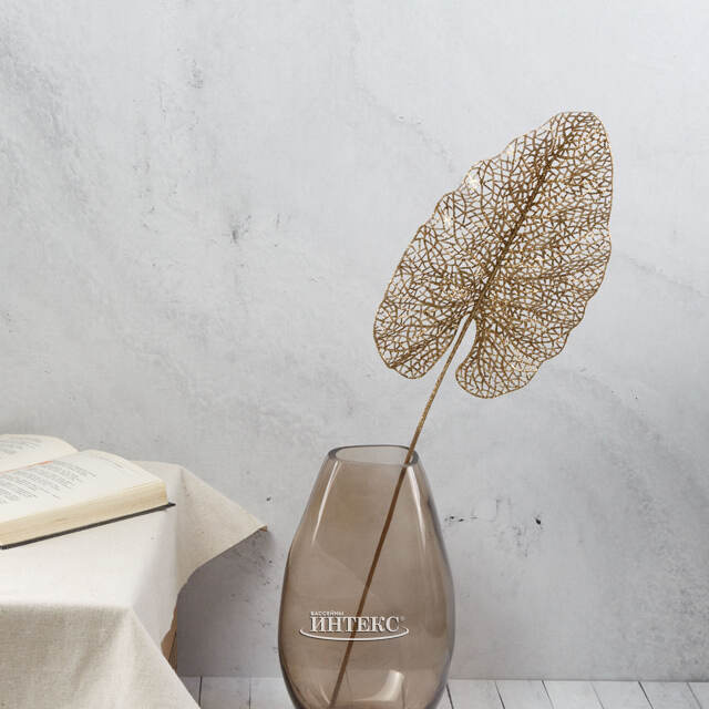 Декоративный лист Ажурная Калатея 67 см золотой Koopman