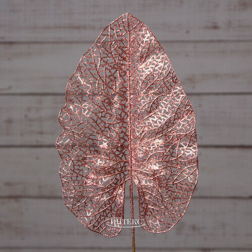 Декоративный лист Ажурная Калатея 67 см пудрово-розовый Koopman