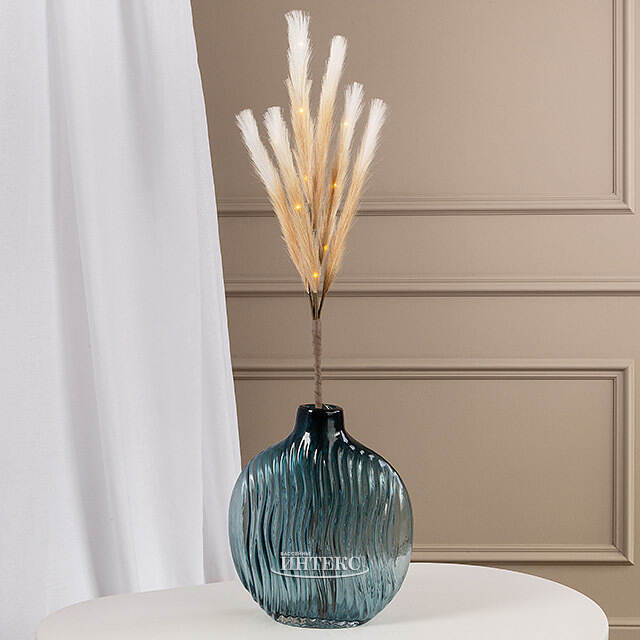 Светящаяся ветка для декора Моника 90 см кремовая, теплые белые LED лампы, таймер, на батарейках Koopman (Купман)