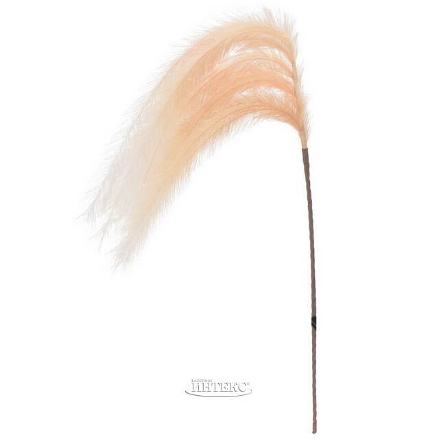 Светящаяся ветка с перьями Моника 130 см кремовая, теплые белые LED лампы, таймер, на батарейках Koopman (Купман)