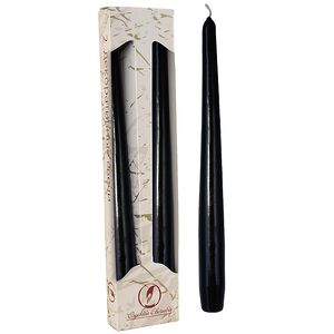 Античные свечи 24.5 см, 2 шт, черный (Омский Свечной, Россия). Артикул: 001103-свеча