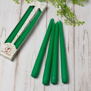 Античные зеленые свечи 24.5 см, 2 шт (Омский Свечной, Россия). Артикул: 001108-свеча