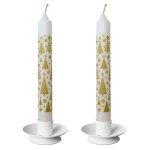 Новогодние свечи Christmas Dinner - Елочки 15 см, 4 шт (Омский Свечной, Россия). Артикул: 001663-свеча