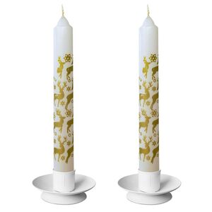 Новогодние свечи Christmas Dinner - Олени 15 см, 4 шт (Омский Свечной, Россия). Артикул: 001664-свеча