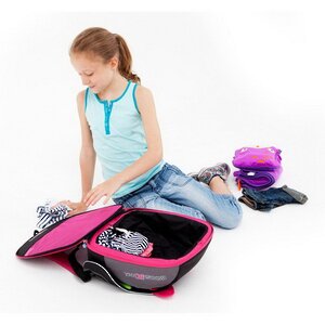 Автокресло-рюкзак Boostapak черно-розовое от 15 до 36 кг Trunki фото 4