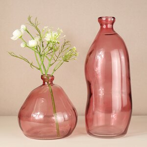 Стеклянная ваза Adagio 19 см розовая Koopman фото 3