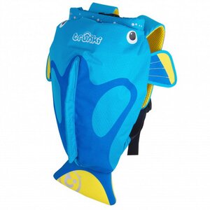 Детский рюкзак для бассейна и пляжа Коралловая рыбка голубая 37 см