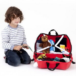 Детский чемодан-каталка Автобус Борис с наклейками Trunki фото 5