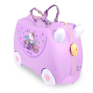 Детский чемодан на колесиках Хелло Китти лиловый