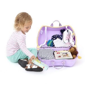 Детский чемодан на колесиках Хелло Китти лиловый Trunki фото 4