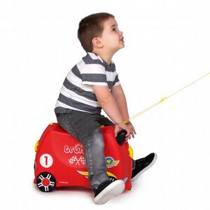 Детский чемодан на колесиках Гоночная машинка Рокко с наклейками Trunki фото 2