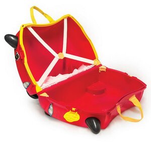 Детский чемодан на колесиках Гоночная машинка Рокко с наклейками Trunki фото 4