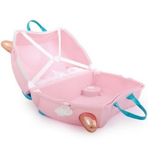 Детский чемодан-каталка Фламинго Флосси с наклейками Trunki фото 6