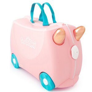 Детский чемодан-каталка Фламинго Флосси с наклейками Trunki фото 3