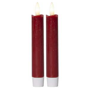 Светодиодная столовая свеча с имитацией пламени Desire 15 см, 2 шт, на батарейках Star Trading фото 2