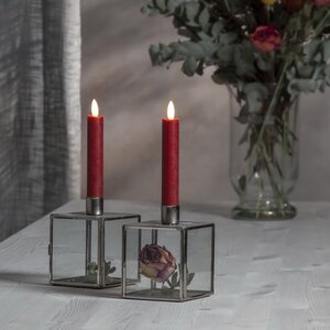 Светодиодная столовая свеча с имитацией пламени Desire 15 см, 2 шт, на батарейках (Star Trading, Швеция). Артикул: 062-13